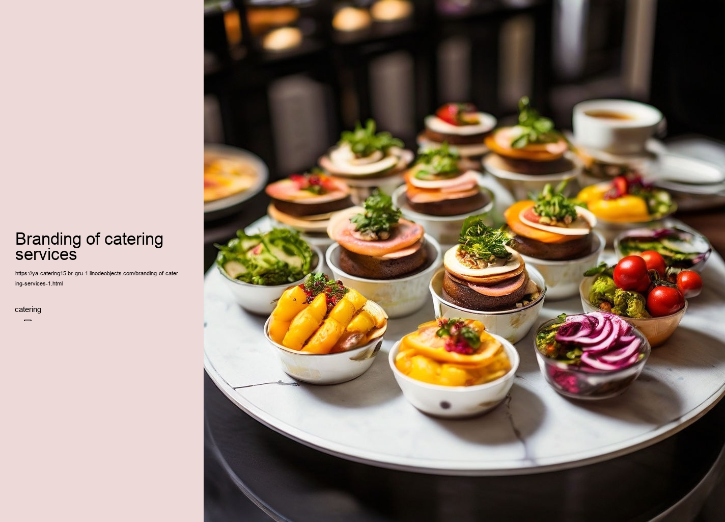 Branding of catering services