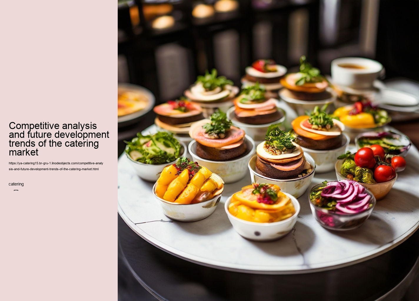 Competitive analysis and future development trends of the catering market